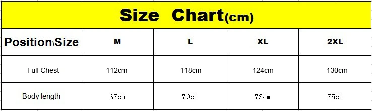 Safety Vest Size Chart