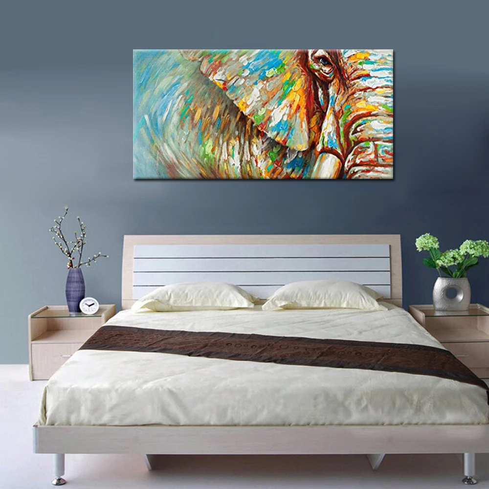 Wildlife Animal Wall Art Elephant PureHand Painted Oil Painting On Canvas Elephant Decorative Picture For Bedroom Living room
Wildlife Animal Wall Art Elephant PureHand Painted Oil Painting On Canvas Elephant Decorative Picture For Bedroom Living room