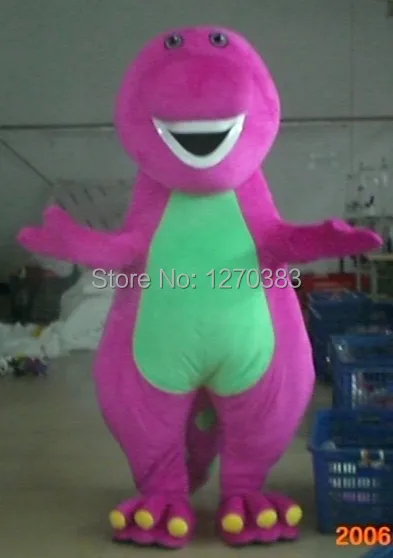 dinosaur barney mascot costume barney mascot dinosaur mascot Free shipping