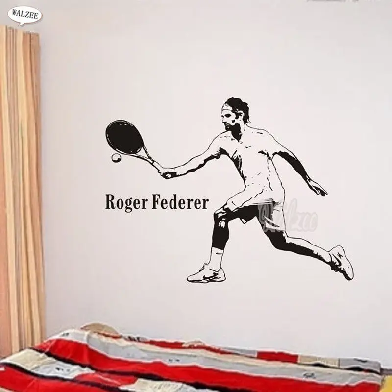 Boy Sticker Roger Federer Vinyl Wall Sticker 3D Tennis Player Poster DIY Decal Decor
Boy Sticker Roger Federer Vinyl Wall Sticker 3D Tennis Player Poster DIY Decal Decor