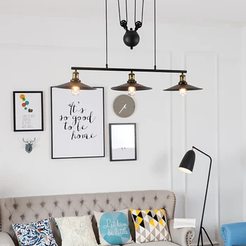 Vintage Industrial Pendant Lamp Loft Pulley Wall Lamp Bar Home Decoration E27 Edison Bulb Light Fixtures
Vintage Industrial Pendant Lamp Loft Pulley Wall Lamp Bar Home Decoration E27 Edison Bulb Light Fixtures