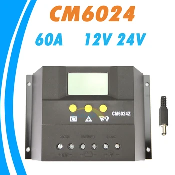 Solar Charge Controller 60A LCD Display PWM Charging Model 12V24V Auto Work Voltage Settable for Lead-acid GEL Flooded BAT
Solar Charge Controller 60A LCD Display PWM Charging Model 12V24V Auto Work Voltage Settable for Lead-acid GEL Flooded BAT
