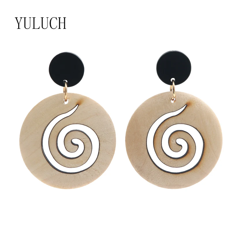 YULUCH Women New Unique Design Geometric Round Hollow Out Wood Drop Earrings Vintage Accessories Retro Jewelry Dangle Earri
YULUCH Women New Unique Design Geometric Round Hollow Out Wood Drop Earrings Vintage Accessories Retro Jewelry Dangle Earri