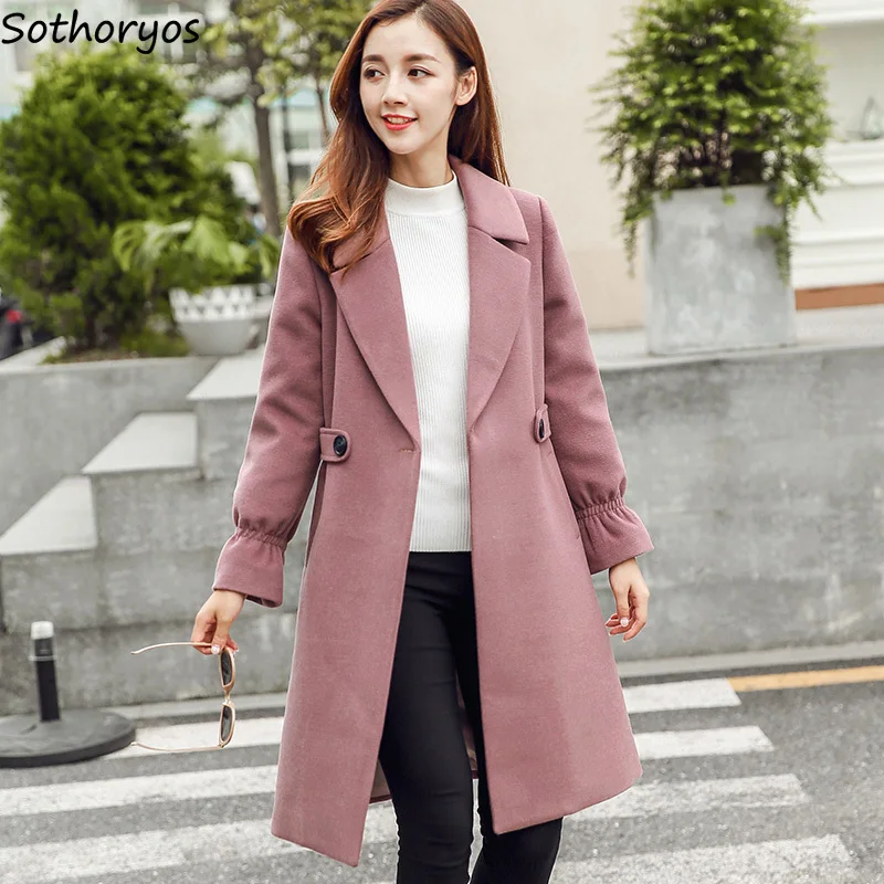 Blends Women 2019 Turn-down Collar Elegant Trendy Pockets Thicker Student Coat Simple Korean Cute All-match Chic Womens Blend
Blends Women 2019 Turn-down Collar Elegant Trendy Pockets Thicker Student Coat Simple Korean Cute All-match Chic Womens Blend