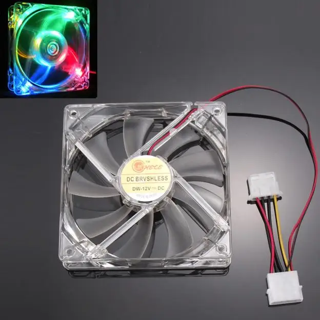 BT3C 4 Colorful Quad 4-LED Light Neon Clear 120mm PC Computer Case Cooling Fan Mod Cooling Case Fan
BT3C 4 Colorful Quad 4-LED Light Neon Clear 120mm PC Computer Case Cooling Fan Mod Cooling Case Fan