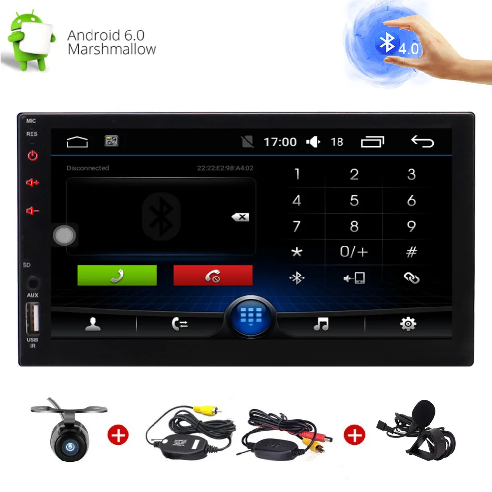 Wireless Reverse Camera Android 6.0 Quad core Car Stereo System 7'' Touchscreen GPS Navigation Radio headunit Bluetooth 4.0
Wireless Reverse Camera Android 6.0 Quad core Car Stereo System 7'' Touchscreen GPS Navigation Radio headunit Bluetooth 4.0