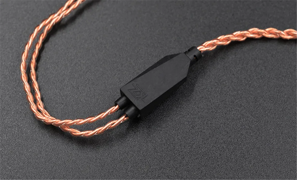 KZ_BA10_Original_Headphones_Cable_Oxygen_Free_Copper_Pink_Gold_Earphone_0.75mm_2Pin_Wire (7)