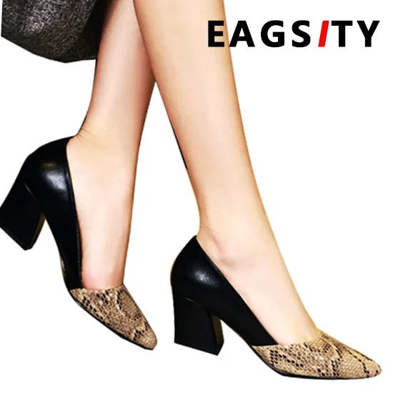 Snake print Pumps women medium heels shoes pointed toe slip on block heels ladies shoe party dance office career dress
Snake print Pumps women medium heels shoes pointed toe slip on block heels ladies shoe party dance office career dress