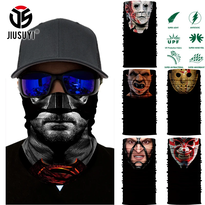 3D Seamless Magic Headband Batman Horror Face Demon Skull Ghost Tube Half Neck Warmer Face Mask Bandana Headwear Head Scarf Men
3D Seamless Magic Headband Batman Horror Face Demon Skull Ghost Tube Half Neck Warmer Face Mask Bandana Headwear Head Scarf Men
