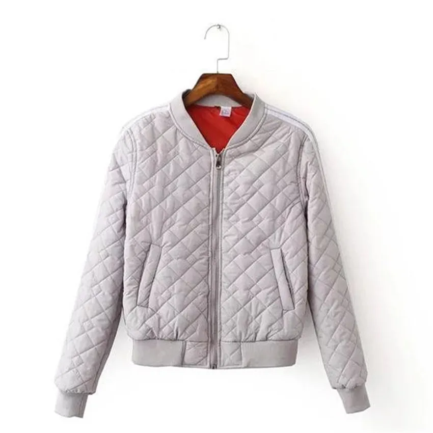 New Autumnl Winter Argyle Jacket Female Stand Collar Cotton Bomber Jackets Women Parkas Down Cotton Coats Short Outwear WZ059
New Autumnl Winter Argyle Jacket Female Stand Collar Cotton Bomber Jackets Women Parkas Down Cotton Coats Short Outwear WZ059