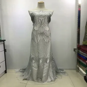 High quality 5Yards Sequins African Lace Fabrics Latest French Latest Tulle Lace Fabric Nigerian Lace Fabric for Dress HX1387-1
High quality 5Yards Sequins African Lace Fabrics Latest French Latest Tulle Lace Fabric Nigerian Lace Fabric for Dress HX1387-1
