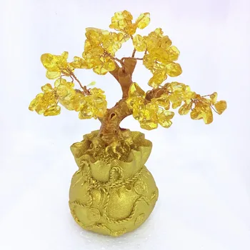 Natural quartz crystal money tree citrine crystal tree lucky money tree decoration
Natural quartz crystal money tree citrine crystal tree lucky money tree decoration