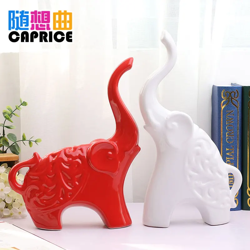 

Jingdezhen modern arts and crafts lovers like red ceramic ceramic ornaments wedding ornaments creative study