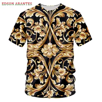 Plus Size S-7XL Golden Flower Printed T-shirt Male Casual Short Sleeve O-neck Funky Floral 3D T shirt Unisex Brand Tees Custom
Plus Size S-7XL Golden Flower Printed T-shirt Male Casual Short Sleeve O-neck Funky Floral 3D T shirt Unisex Brand Tees Custom