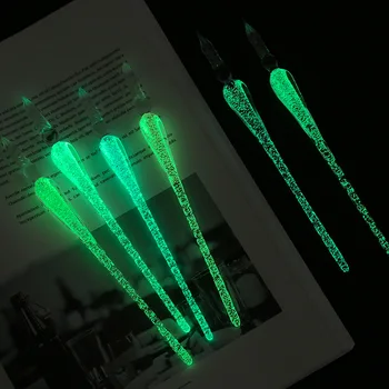 Originality Noctilucent Glass Fountain Pen Gift Box Color Fluorescence Watercolor Manual Dip Pen Practise Calligraphy Pen
Originality Noctilucent Glass Fountain Pen Gift Box Color Fluorescence Watercolor Manual Dip Pen Practise Calligraphy Pen