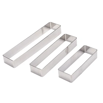 (3 Sets / Set) Small 3 Kinds Of Rectangular Stainless Steel Tiramisu Mousse Ring Chocolate Cake Mold Diy Baking Supplies
(3 Sets / Set) Small 3 Kinds Of Rectangular Stainless Steel Tiramisu Mousse Ring Chocolate Cake Mold Diy Baking Supplies