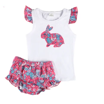 Kaiya Angel Toddler Girls Boutique Clothing Set Rabbit Applique Sleeveless Shirt + Floral Ruffle Bloomer Kids Summer Outfits
Kaiya Angel Toddler Girls Boutique Clothing Set Rabbit Applique Sleeveless Shirt + Floral Ruffle Bloomer Kids Summer Outfits