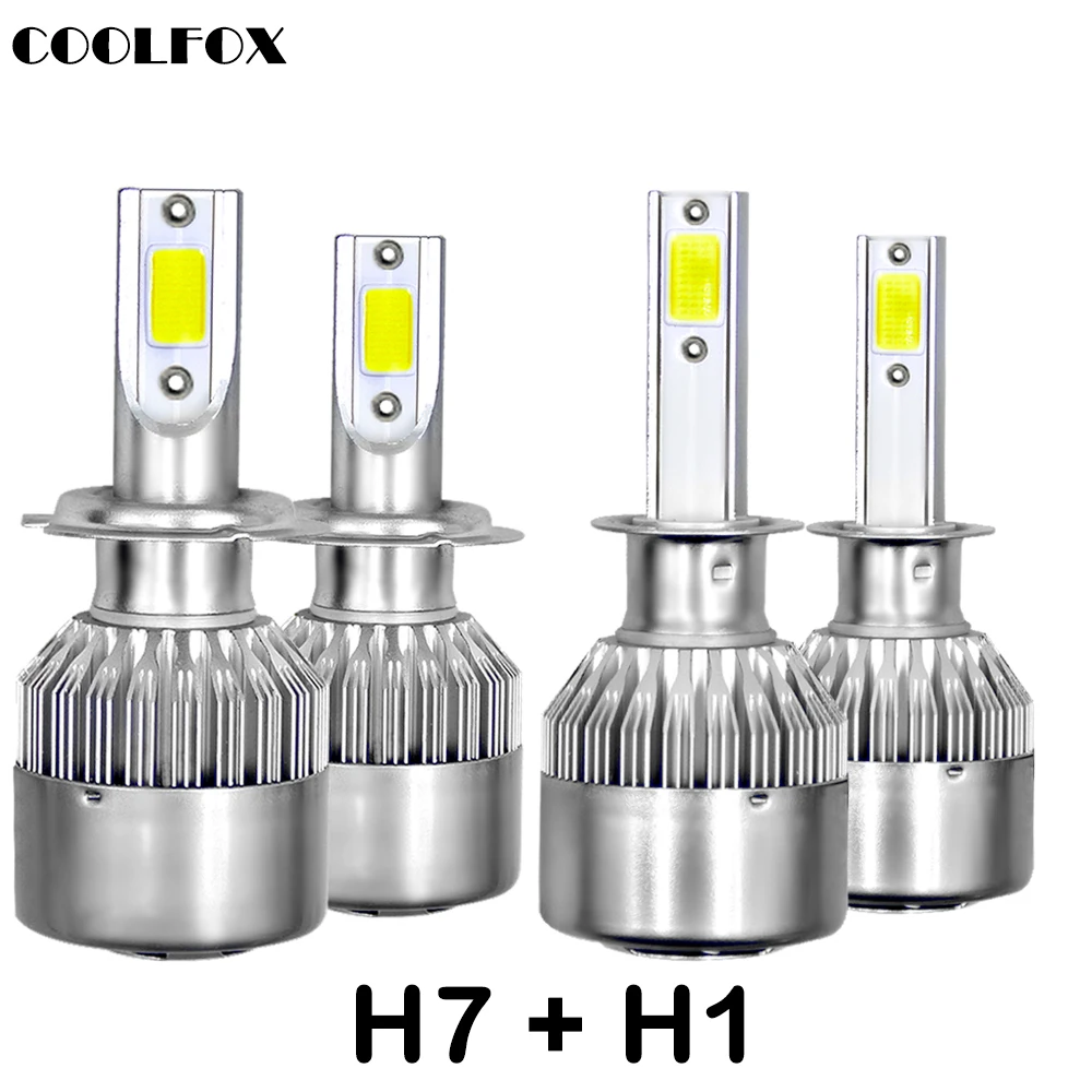 4Pcs All in One Design C6 H1 H7 LED Headlight Conversion Kits Replacement Hi/Lo Dipped Beam Led Car Light Auto Lamp 6000K
4Pcs All in One Design C6 H1 H7 LED Headlight Conversion Kits Replacement Hi/Lo Dipped Beam Led Car Light Auto Lamp 6000K
