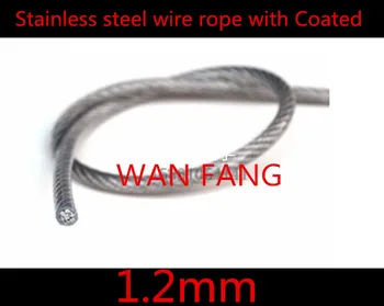 50 meters Diameter 1.2mm Stainless Steel Wire Rope With PVC Plastic Coated Transparent (1.0MM Wire Rope With 0.2MM Coating)
50 meters Diameter 1.2mm Stainless Steel Wire Rope With PVC Plastic Coated Transparent (1.0MM Wire Rope With 0.2MM Coating)