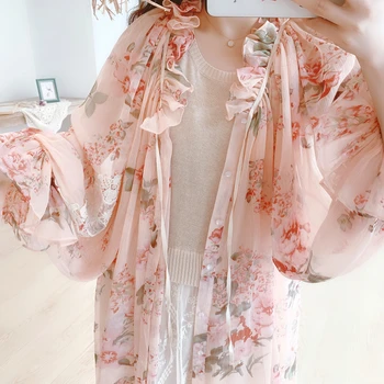 2019 New Hot Sale Polyester Blusa Vadim Women's Chiffon Cardigan Shirt Retro Court Lantern Sleeve Long Sun For Protection Women
2019 New Hot Sale Polyester Blusa Vadim Women's Chiffon Cardigan Shirt Retro Court Lantern Sleeve Long Sun For Protection Women