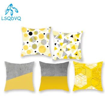 Yellow Throw Pillows Case Cover Geometric Wave Square Polyester Cushion Cover Sofa Sofa Home Car Decoration 45x45cm Almofadas
Yellow Throw Pillows Case Cover Geometric Wave Square Polyester Cushion Cover Sofa Sofa Home Car Decoration 45x45cm Almofadas