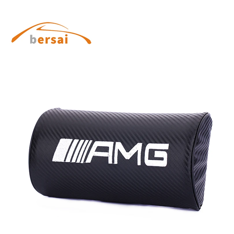 Bersai 1pcs Carbon fiber Car seat headrest Neck Pillow AMG LOGO Car styling for Mercedes Benz SL350 GL450 S500 Auto accessories
Bersai 1pcs Carbon fiber Car seat headrest Neck Pillow AMG LOGO Car styling for Mercedes Benz SL350 GL450 S500 Auto accessories
