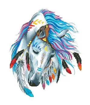 33x39cm, 14CT Free Delivery Top Quality Lovely Counted Cross Stitch Kit Colorful Feather Horse Totem Noble Animal
33x39cm, 14CT Free Delivery Top Quality Lovely Counted Cross Stitch Kit Colorful Feather Horse Totem Noble Animal