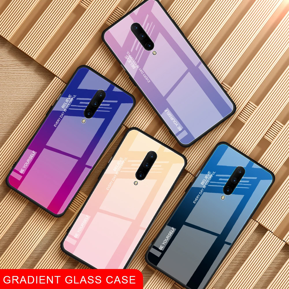 YISHANGOU Gradient Color Tempered Glass Hybrid Case For OnePlus 7 Pro 7 6 6T Hrad Back Cover
YISHANGOU Gradient Color Tempered Glass Hybrid Case For OnePlus 7 Pro 7 6 6T Hrad Back Cover