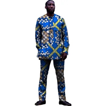 African Men Clothes Sets Printing Tops+Trousers Set Fashion Printing Cloth Costume T-shirt+pants Africa Clothing Customized
African Men Clothes Sets Printing Tops+Trousers Set Fashion Printing Cloth Costume T-shirt+pants Africa Clothing Customized