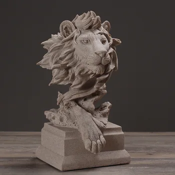 Creative Decoration Lion Head Bust Sculpture Animal Shape Living Room Bookcase TV Stand Sandstone Crafts Para Casa Decor L3326
Creative Decoration Lion Head Bust Sculpture Animal Shape Living Room Bookcase TV Stand Sandstone Crafts Para Casa Decor L3326
