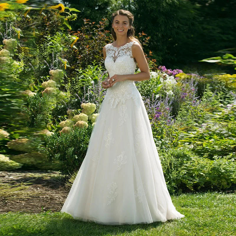 Eightale Plus Size Wedding Dress Boho O-Neck Bridal Dress 2019 A-Line Wedding Gowns Tulle Appliques Lace Vestido de Noiva
Eightale Plus Size Wedding Dress Boho O-Neck Bridal Dress 2019 A-Line Wedding Gowns Tulle Appliques Lace Vestido de Noiva