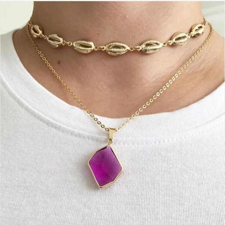 wholesale top quality sea shell charm choker necklace 32+8cm extend multi layer Gold filled shells summer beach gorgeous jewelry
wholesale top quality sea shell charm choker necklace 32+8cm extend multi layer Gold filled shells summer beach gorgeous jewelry