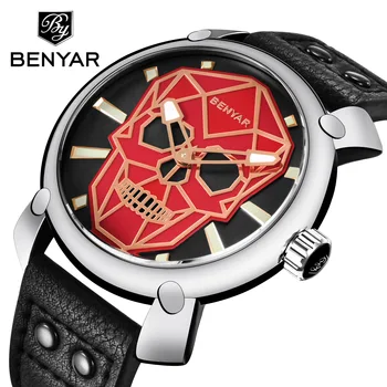 Hip Hop Men's Watches Cool Red Skull Men Quartz Wristwatch Luxury Top Brand Waterproof Male Watch Clock relogio masculino
Hip Hop Men's Watches Cool Red Skull Men Quartz Wristwatch Luxury Top Brand Waterproof Male Watch Clock relogio masculino