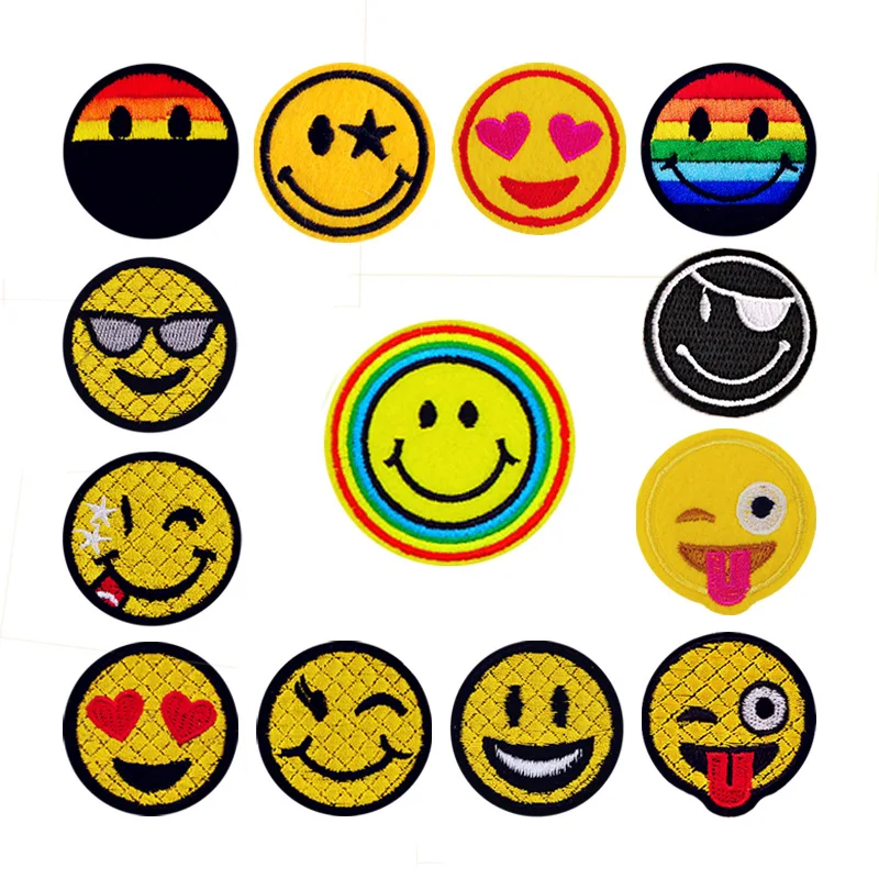 1Set Cartoon Smiley Face Patch Computer Embroidery Badges Can Be Hand Sewing Ironing Sticker On Cloth Garment Hat Accessories
1Set Cartoon Smiley Face Patch Computer Embroidery Badges Can Be Hand Sewing Ironing Sticker On Cloth Garment Hat Accessories