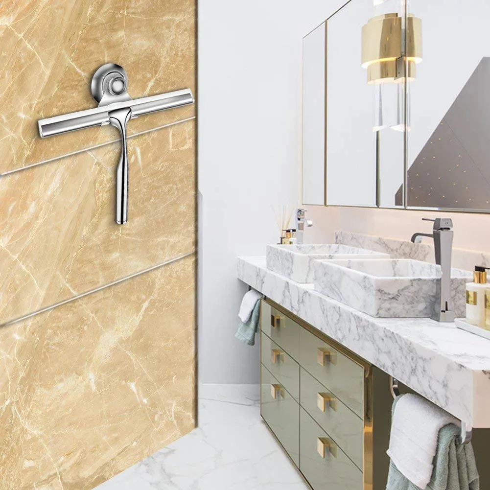 Stainless Steel Window Glass Wiper Cleaner Squeegee Shower Bathroom Mirror Brush large area can be cleaned by a single stroke
Stainless Steel Window Glass Wiper Cleaner Squeegee Shower Bathroom Mirror Brush large area can be cleaned by a single stroke
