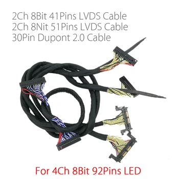 For 4K FHD LED TV 60hz-120HZ panel lvds cable 41p+51p 2CH For led controller board v56 MST6M30KU V1.0
For 4K FHD LED TV 60hz-120HZ panel lvds cable 41p+51p 2CH For led controller board v56 MST6M30KU V1.0