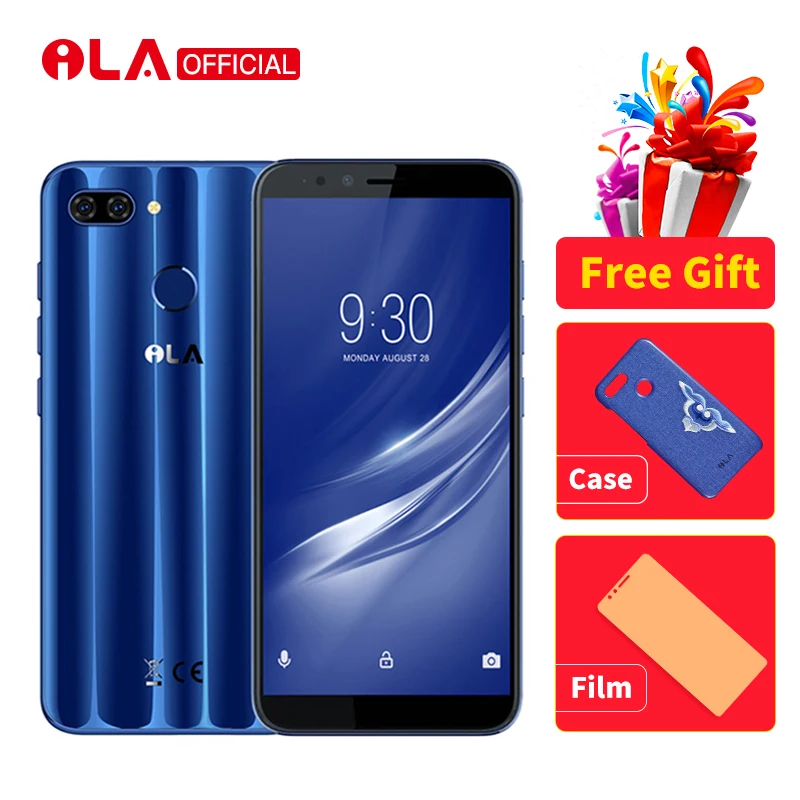 

iLA Silk 4GB 64GB Mobile Phone Snapdragon 430 Octa Core Android 8.1 Phones 16MP Front and 13MP+ 2MP Rear Camera 5.7'' Smartphone