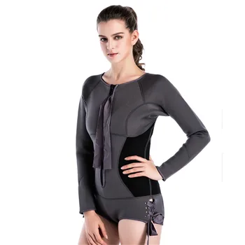 SBART 2MM thickened diving suit long sleeve siamese warm swimsuit front zipper float Diving Master Garment female swimwear
SBART 2MM thickened diving suit long sleeve siamese warm swimsuit front zipper float Diving Master Garment female swimwear