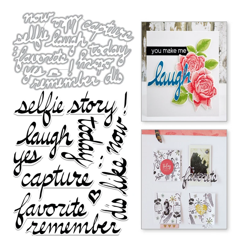 Naifumodo Laugh Letter Dies Scrapbooking Word Metal Cutting Dies New 2019 Album Embossing Craft Making Card Die Cut Decoration
Naifumodo Laugh Letter Dies Scrapbooking Word Metal Cutting Dies New 2019 Album Embossing Craft Making Card Die Cut Decoration