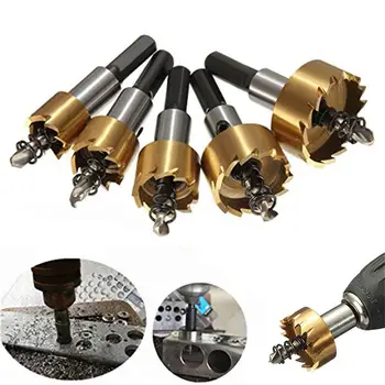 5pcs HSS Drill Bit Set Hole Saw Cutter 16-30 mm With 5 Wrenches For Wood Metal Alloy Drilling Tools
5pcs HSS Drill Bit Set Hole Saw Cutter 16-30 mm With 5 Wrenches For Wood Metal Alloy Drilling Tools