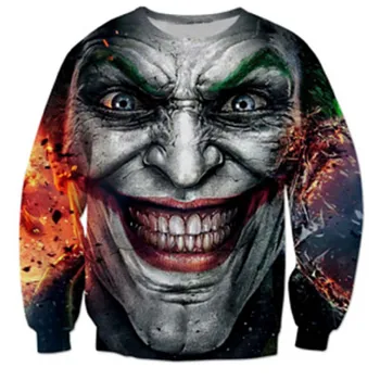 2018 FASHION MEN AND WOMEN COOL clown Jokor Demon face shirts Pullovers Autumn Tracksuit Streetwear Winter Loose Thin Hoody Top
2018 FASHION MEN AND WOMEN COOL clown Jokor Demon face shirts Pullovers Autumn Tracksuit Streetwear Winter Loose Thin Hoody Top
