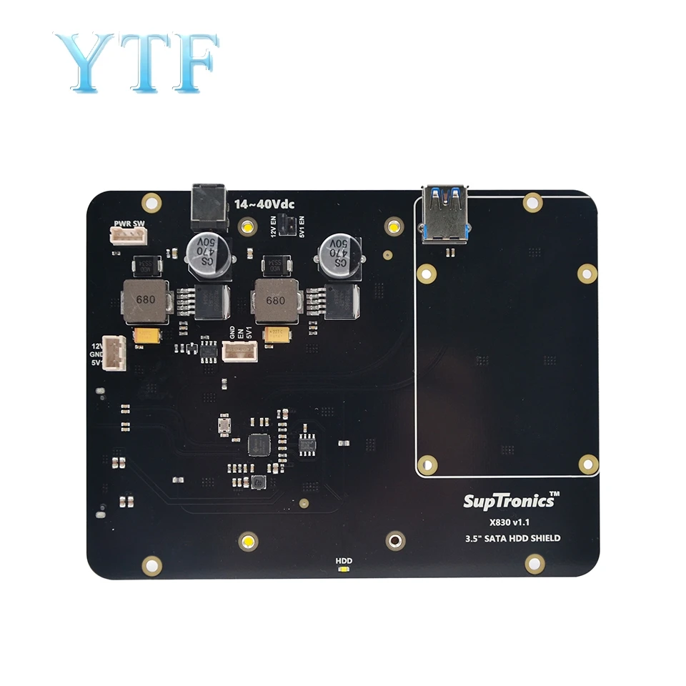 Raspberry Pi 3 B + Plus/3B X830 V2.0 HDD плата расширения с функцией отключения Veilig 5 &quotSATA Opslag