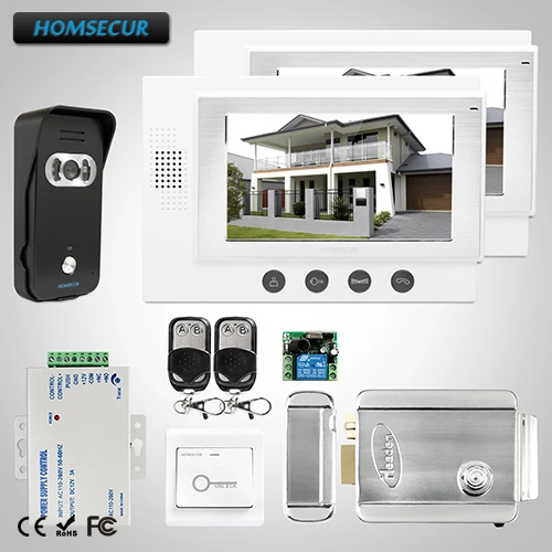 HOMSECUR 7" Video Door Entry Security Intercom+Intra-monitor Audio Intercom : TC021-B Camera +TM701-W Monitor
HOMSECUR 7" Video Door Entry Security Intercom+Intra-monitor Audio Intercom : TC021-B Camera +TM701-W Monitor