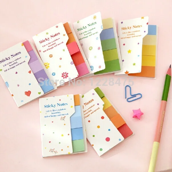 1 Set/lot Rainbow Sticky Notes Multicolor Memo Pad Scrapbooking Stickers Bookmark Office Material School Supplies
1 Set/lot Rainbow Sticky Notes Multicolor Memo Pad Scrapbooking Stickers Bookmark Office Material School Supplies