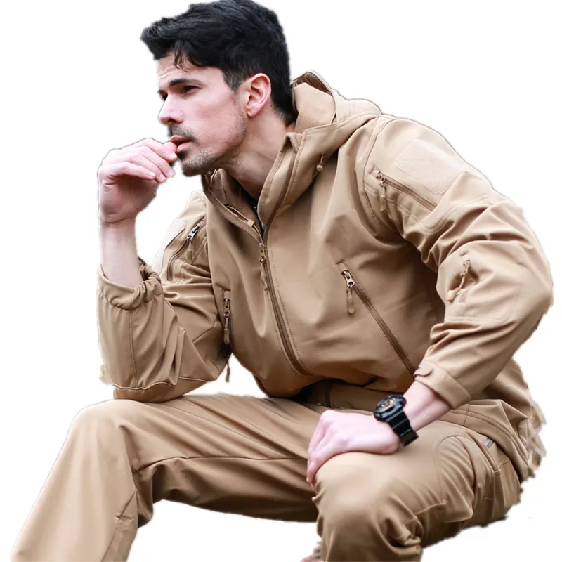 V40 Military Tactical Lurker Shark Skin Softshell Jacket Men Waterproof Windproof Camo Coat Camouflage Hooded Male Army Clothing
V40 Military Tactical Lurker Shark Skin Softshell Jacket Men Waterproof Windproof Camo Coat Camouflage Hooded Male Army Clothing