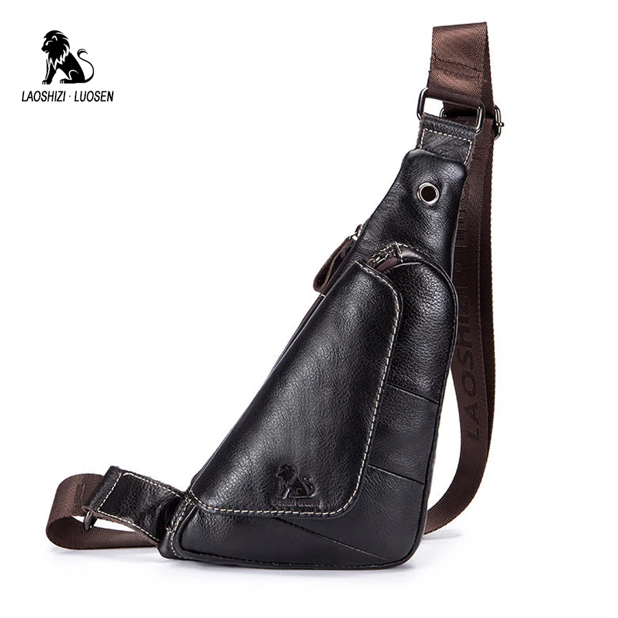 LAOSHIZI LUOSEN Chest Pack Genuine Leather Men Bag Crossbody Shoulder Bag Men Chest Pack Triangle Casual Small Messenger Bag
LAOSHIZI LUOSEN Chest Pack Genuine Leather Men Bag Crossbody Shoulder Bag Men Chest Pack Triangle Casual Small Messenger Bag