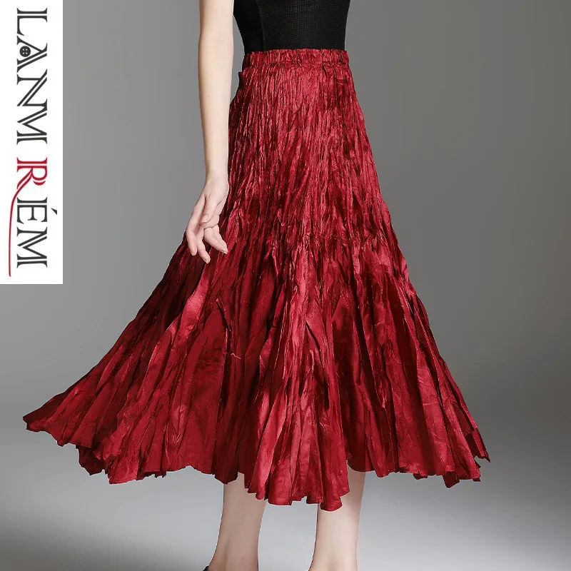 LANMREM 2019 Spring Fashion New Elastic High Waist Pleated Skirt All-match Female's High Quality Personality Fold Bottoms YF627
LANMREM 2019 Spring Fashion New Elastic High Waist Pleated Skirt All-match Female's High Quality Personality Fold Bottoms YF627