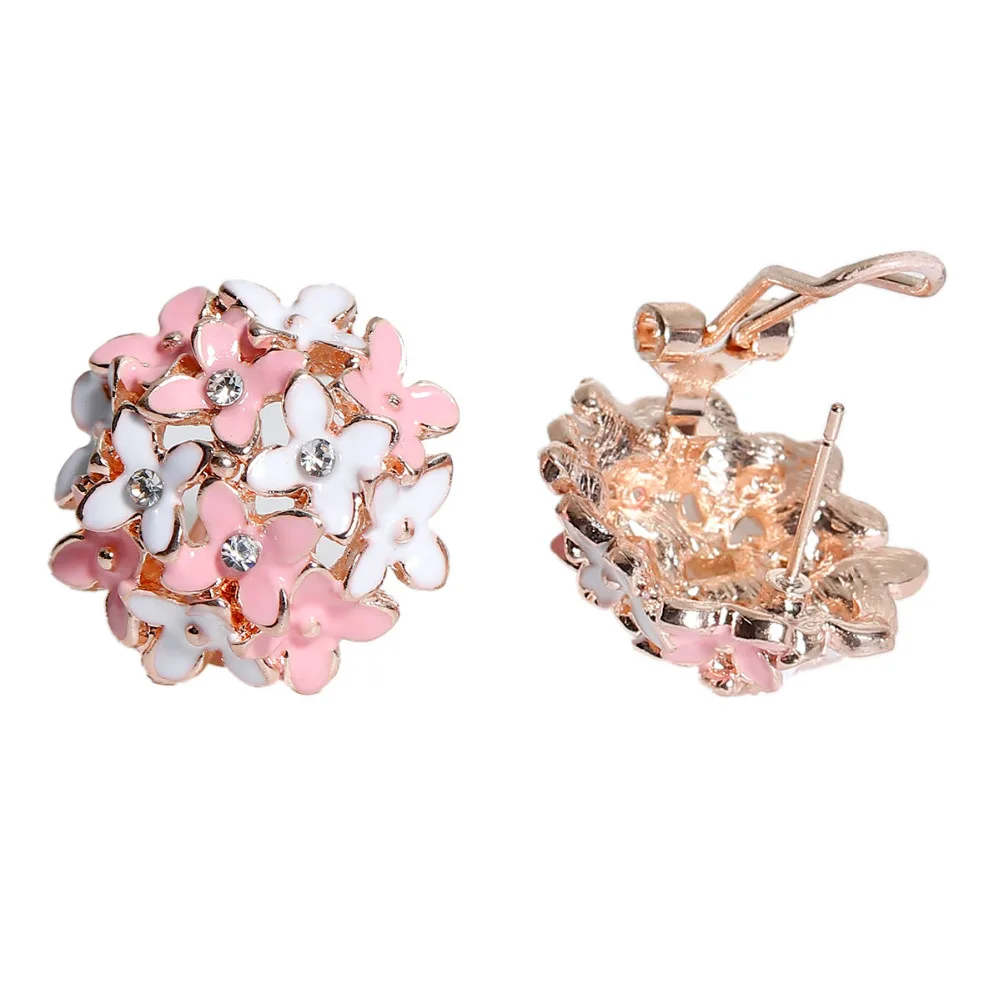 Doreen Box New Korean Four Leaf Flower Gold color Crystal Floral Earrings Boho Style Woman Girl Gift Jewelry 23mm*21mm 1 Pair
Doreen Box New Korean Four Leaf Flower Gold color Crystal Floral Earrings Boho Style Woman Girl Gift Jewelry 23mm*21mm 1 Pair