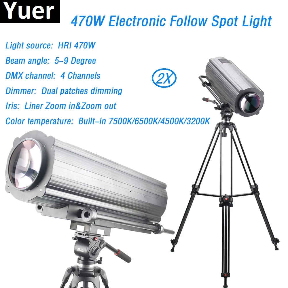 2Pcs/Lot Flightcase 470W Electronic Follow Spot lights dmx Gobo Focus Profile DMX512 for Theater show moving head disco light
2Pcs/Lot Flightcase 470W Electronic Follow Spot lights dmx Gobo Focus Profile DMX512 for Theater show moving head disco light