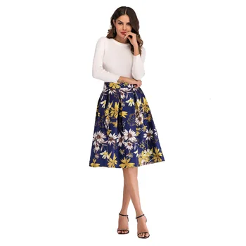 Floral Flamingo Print Skirts Summer Women High Waist Vintage Skirt Elegant Retro Casual Knee-Length A-Line Skirt
Floral Flamingo Print Skirts Summer Women High Waist Vintage Skirt Elegant Retro Casual Knee-Length A-Line Skirt